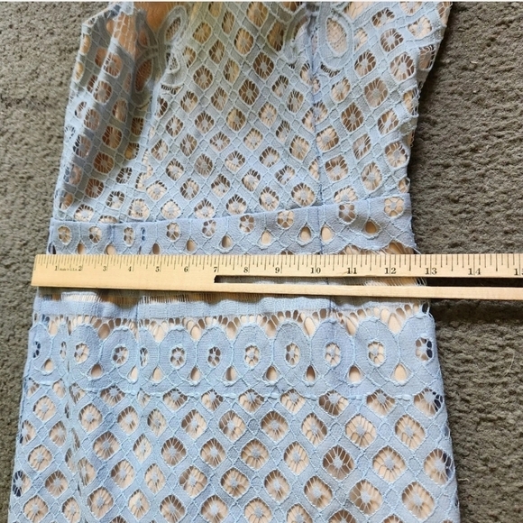 Lulu's Steal A Kiss Dress Extra Small Blue Lace Lined Event - Picture 9 of 10